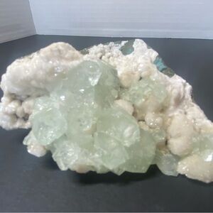 Green Apopholite and stillbite crystal!